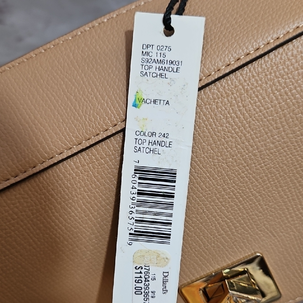 Elegant Tan Satchel Bag - Picture 4 of 7